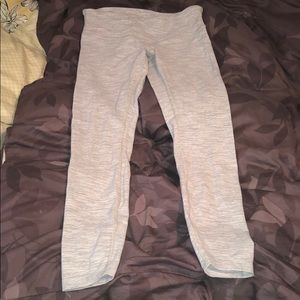 White and Grey Heather Lululemon Pant